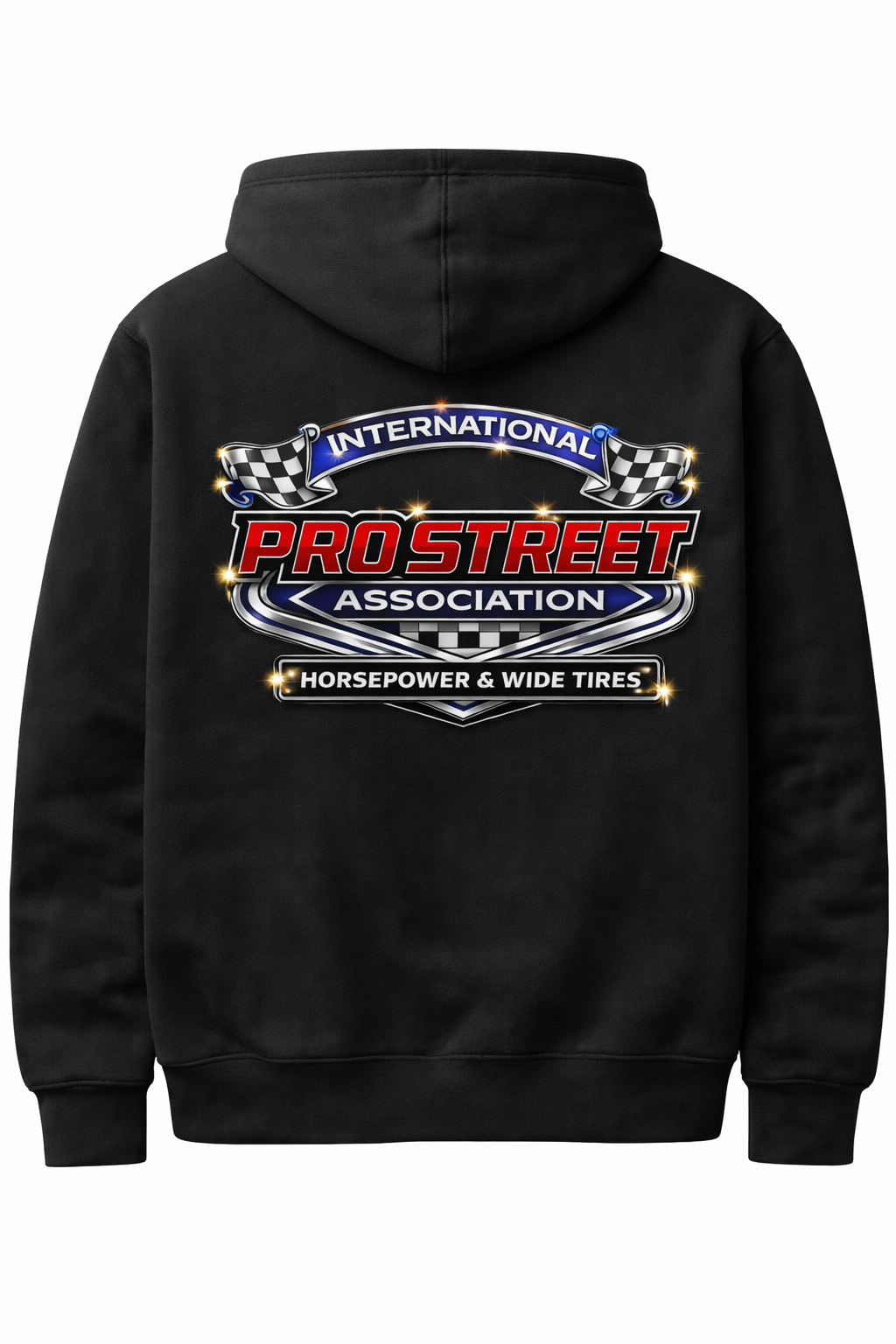 Pullover Horsepower & Wide Tires Hoodie (Black)